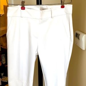 Pure White Petite Skinny Ankle Pants